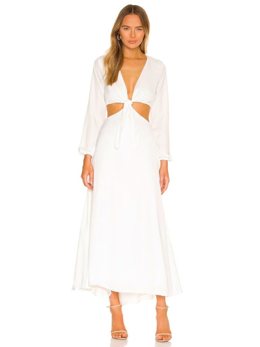 RESA Noelle Dress in White Maxi